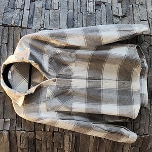 Grey plaid sweater thing